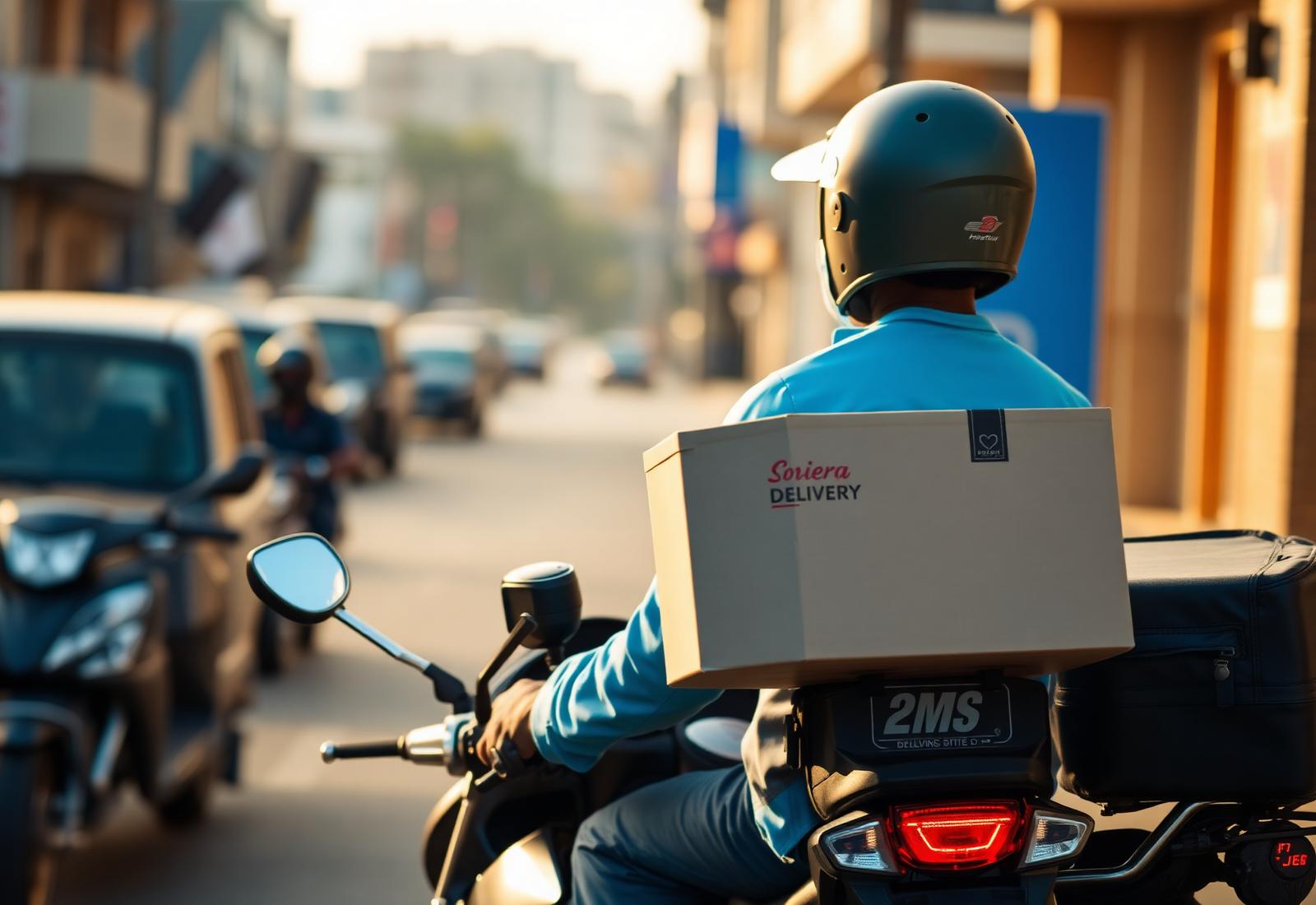 Mindseeds Logistics delivery rider on a route in Enugu